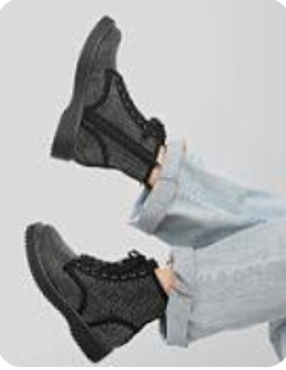 Madden Girl Shoes - Madden Girl Kurrt Combat Boots Black Lace-Up Ankle Festival Size 6